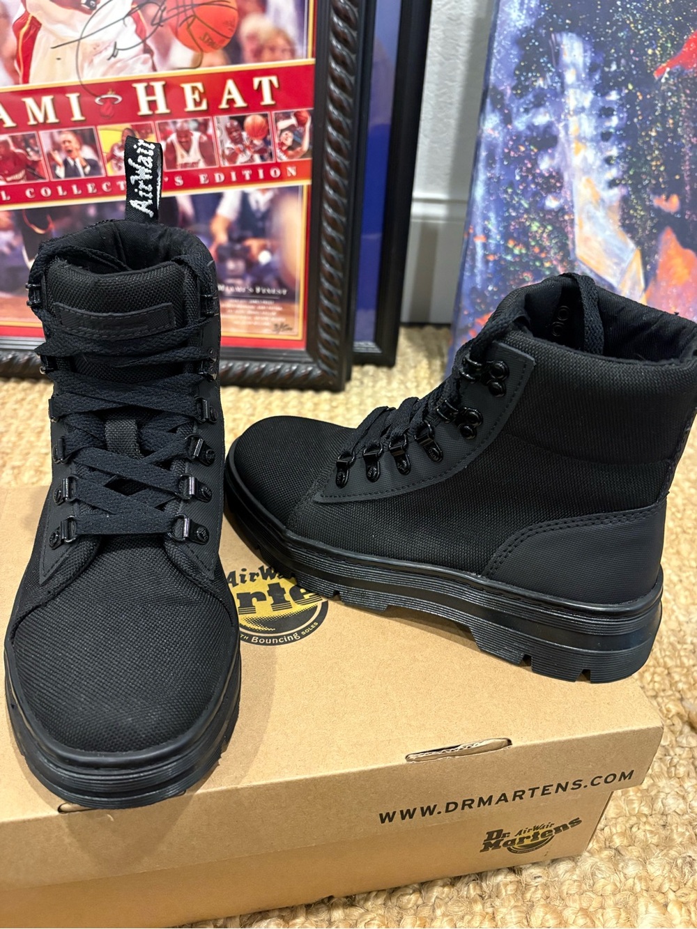 Dr. Martens Black Combat Lace-Up Boots